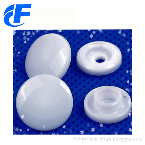 Four parts plastic snap button for children's wear